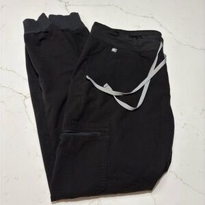 Figs Black Joggers Large Tall